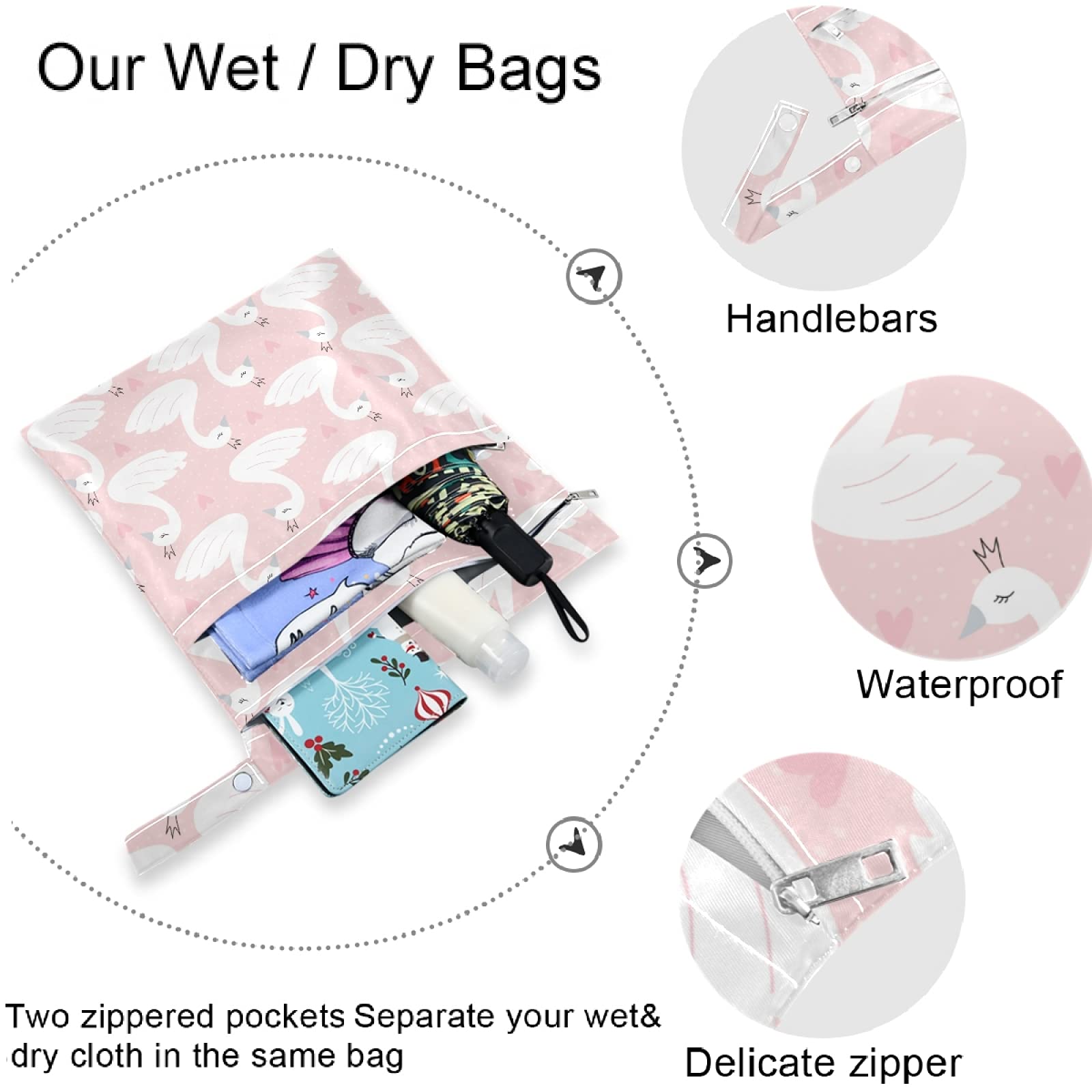 Visesunny wet bag for travel organization and on-the-go packing
