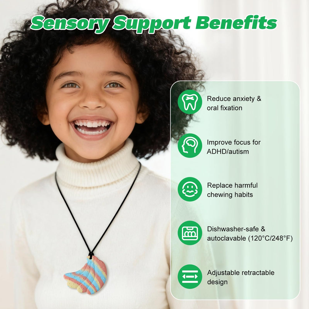 VISEWI discreet-design chew necklace fits school and work environments for quiet use.