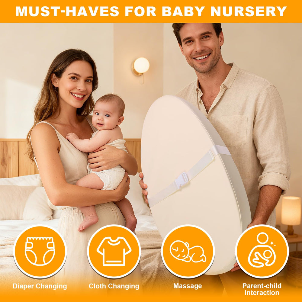 VISFAPAER easy-clean surface supports quick cleanup after diaper changes