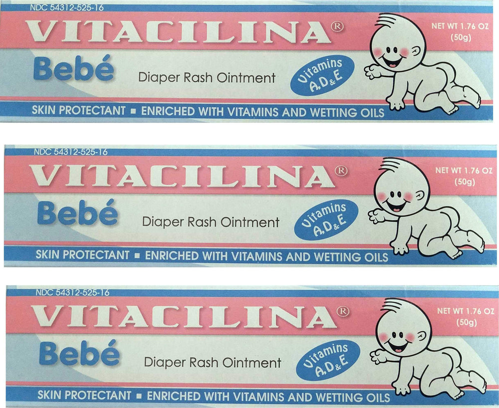 Vitacilina Bebe diaper rash ointment tube ready for quick use