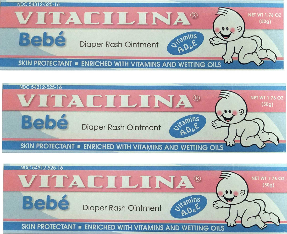 Vitacilina Bebe diaper rash ointment tube ready for quick use
