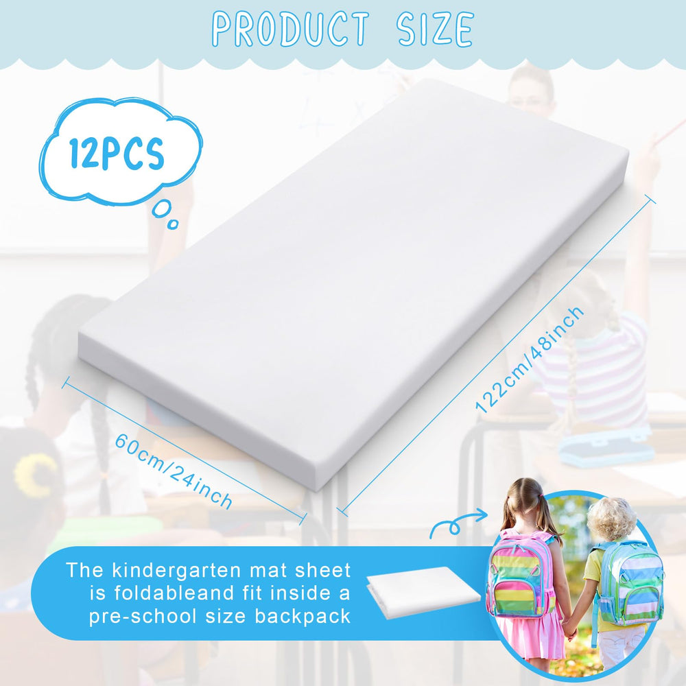 VitalCozy breathable microfiber nap sheets in white for baby comfort during rest