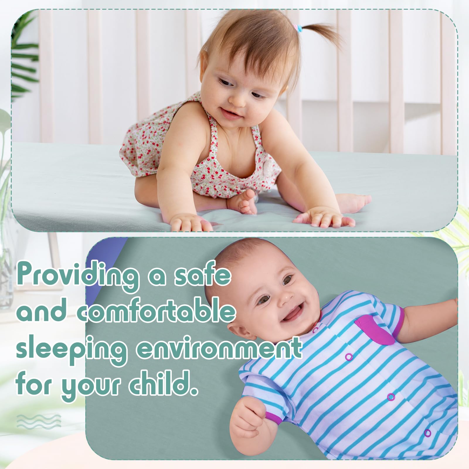 VitalCozy machine-washable crib sheets simplifying nursery care