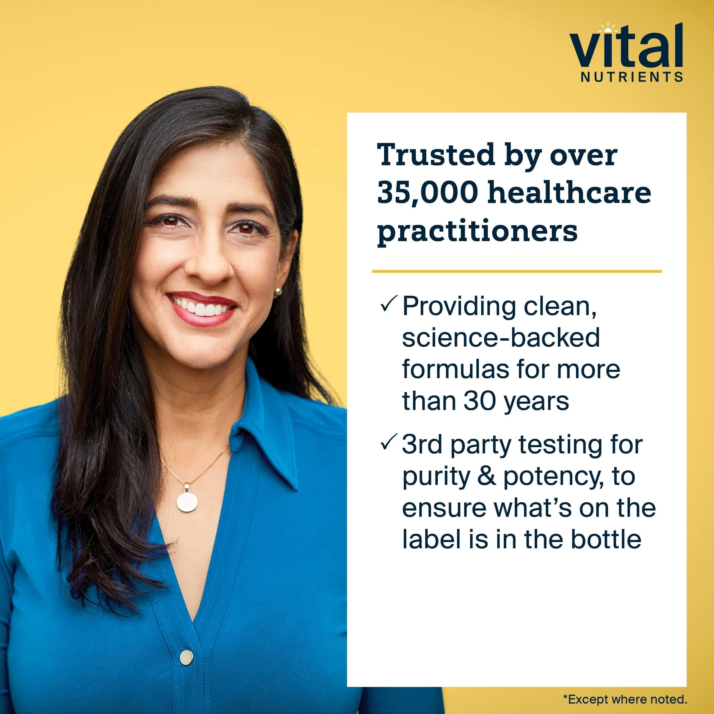 Vital Nutrients Menopause Support bottle in hand suggesting easy daily routine