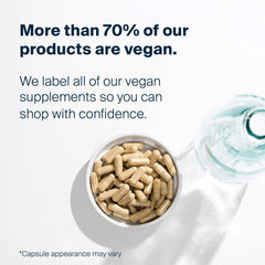 Vital Nutrients Vitex 750 bottle top view for daily use