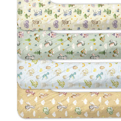 VitalCozy soft 90g polyester fabric in dragon theme close-up.
