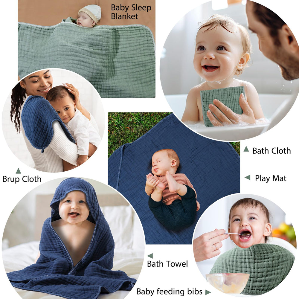 VitalCozy absorbent muslin cotton towels for multipurpose use