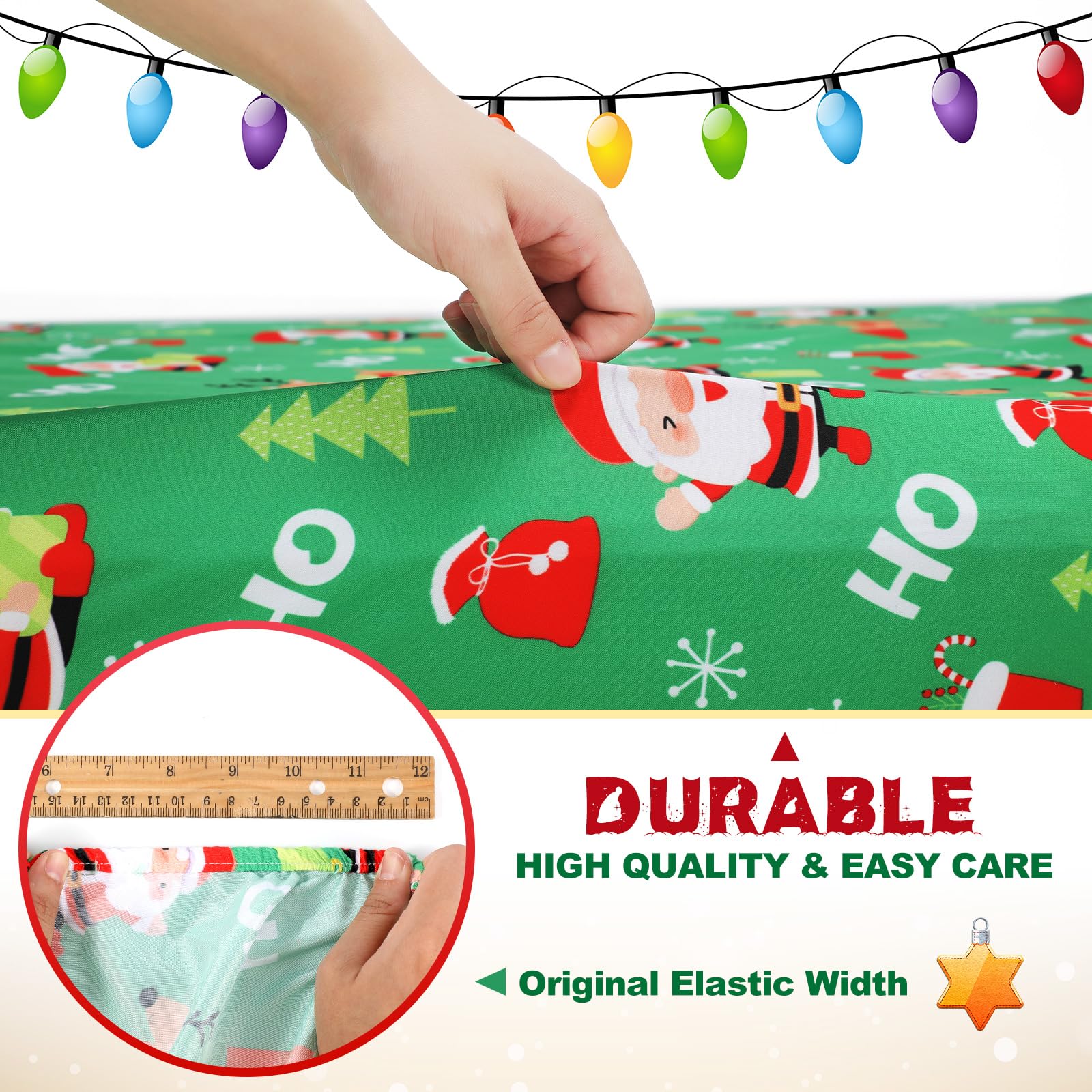 VitalCozy breathable polyester crib sheet promotes skin-friendly comfort and durability