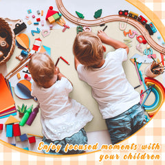 VitalCozy children playing mat with soft cotton surface for safe play