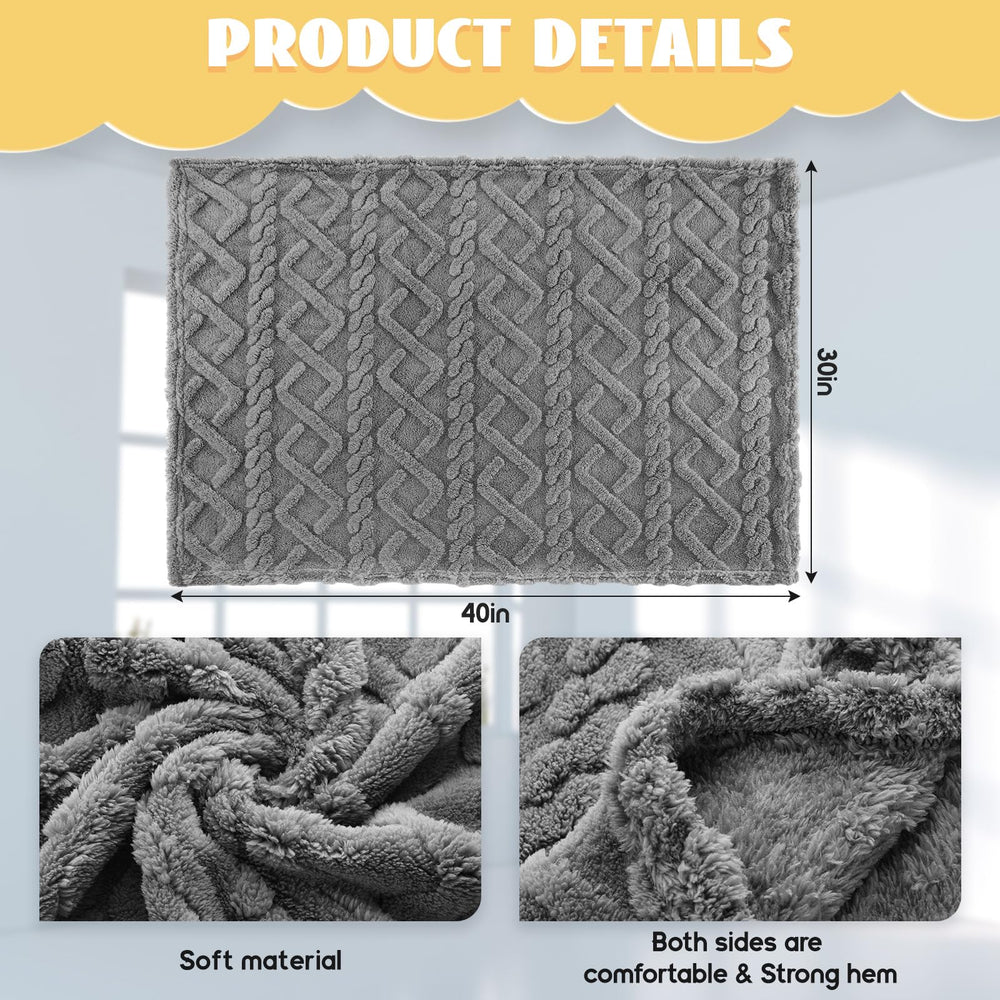 VitalCozy orange set blankets folded pack, easy storage for families