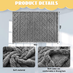 VitalCozy orange set blankets folded pack, easy storage for families