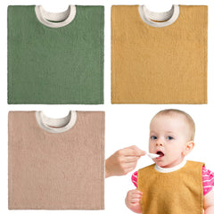 VitalCozy full-coverage toddler bib front view for spill protection.