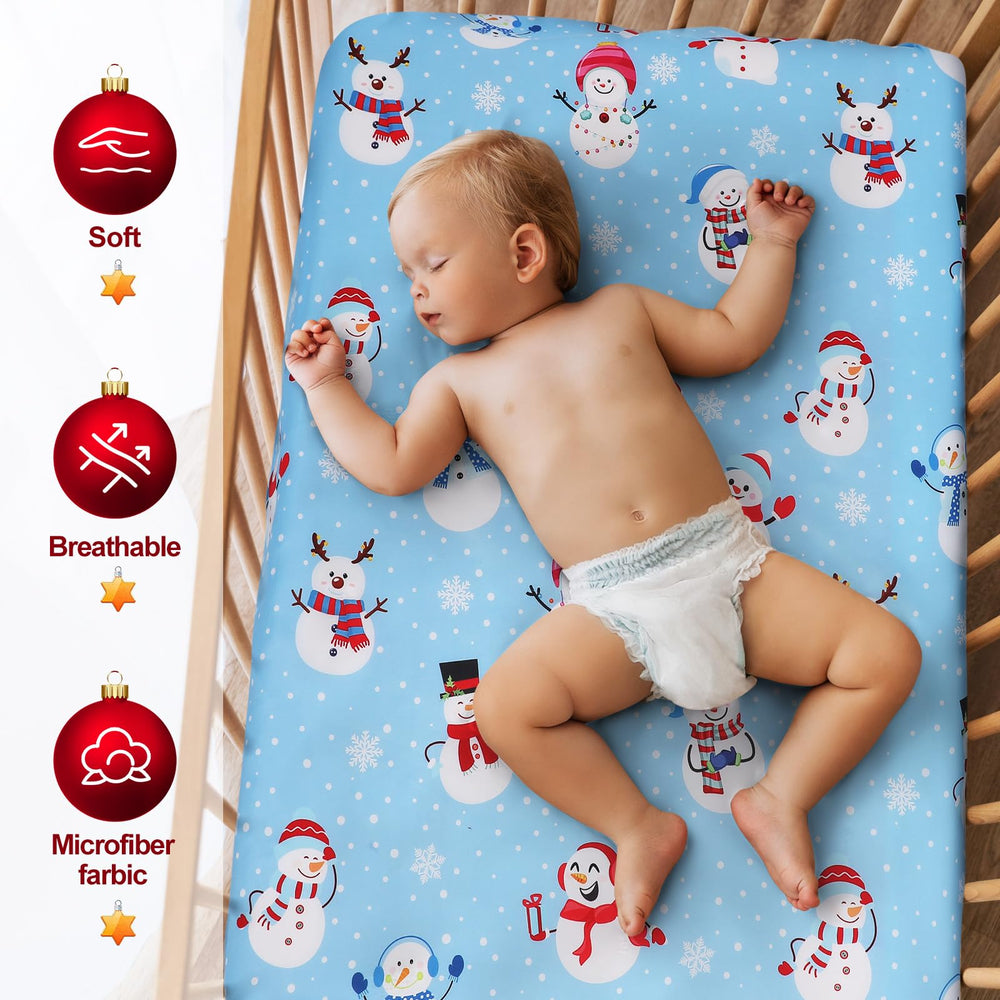VitalCozy string lights crib sheet print adds twinkle and cozy ambiance