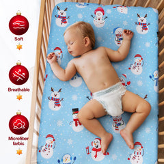 VitalCozy string lights crib sheet print adds twinkle and cozy ambiance