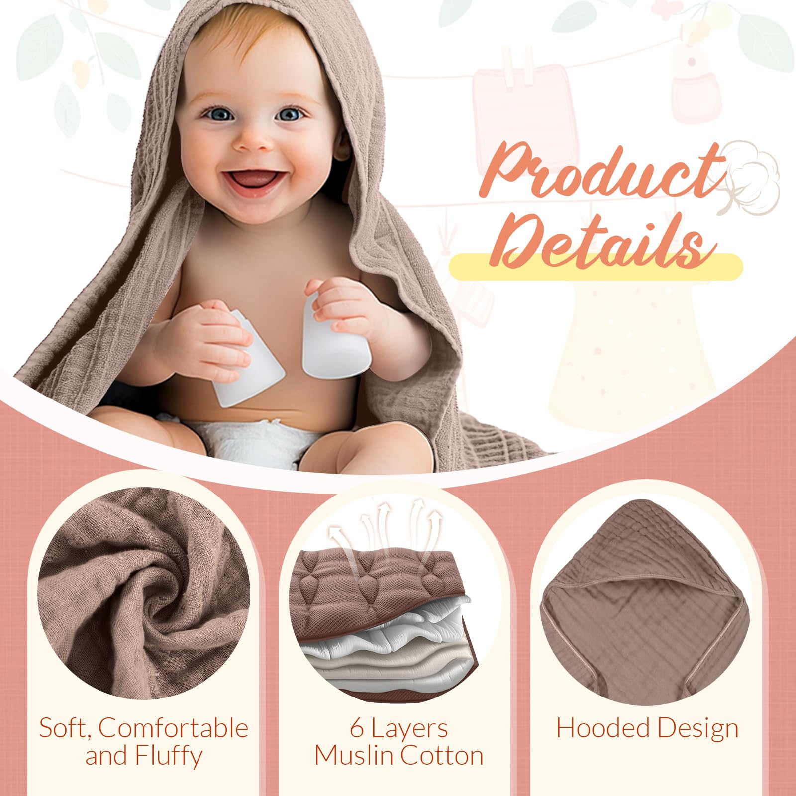 VitalCozy green washcloth soft and highly absorbent for delicate skin