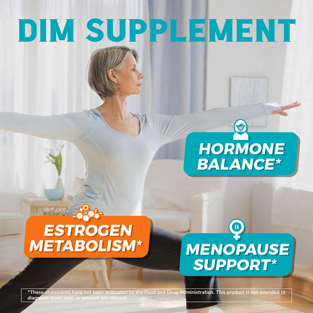 Vitalibre DIM usage shot illustrating simple daily capsule routine.
