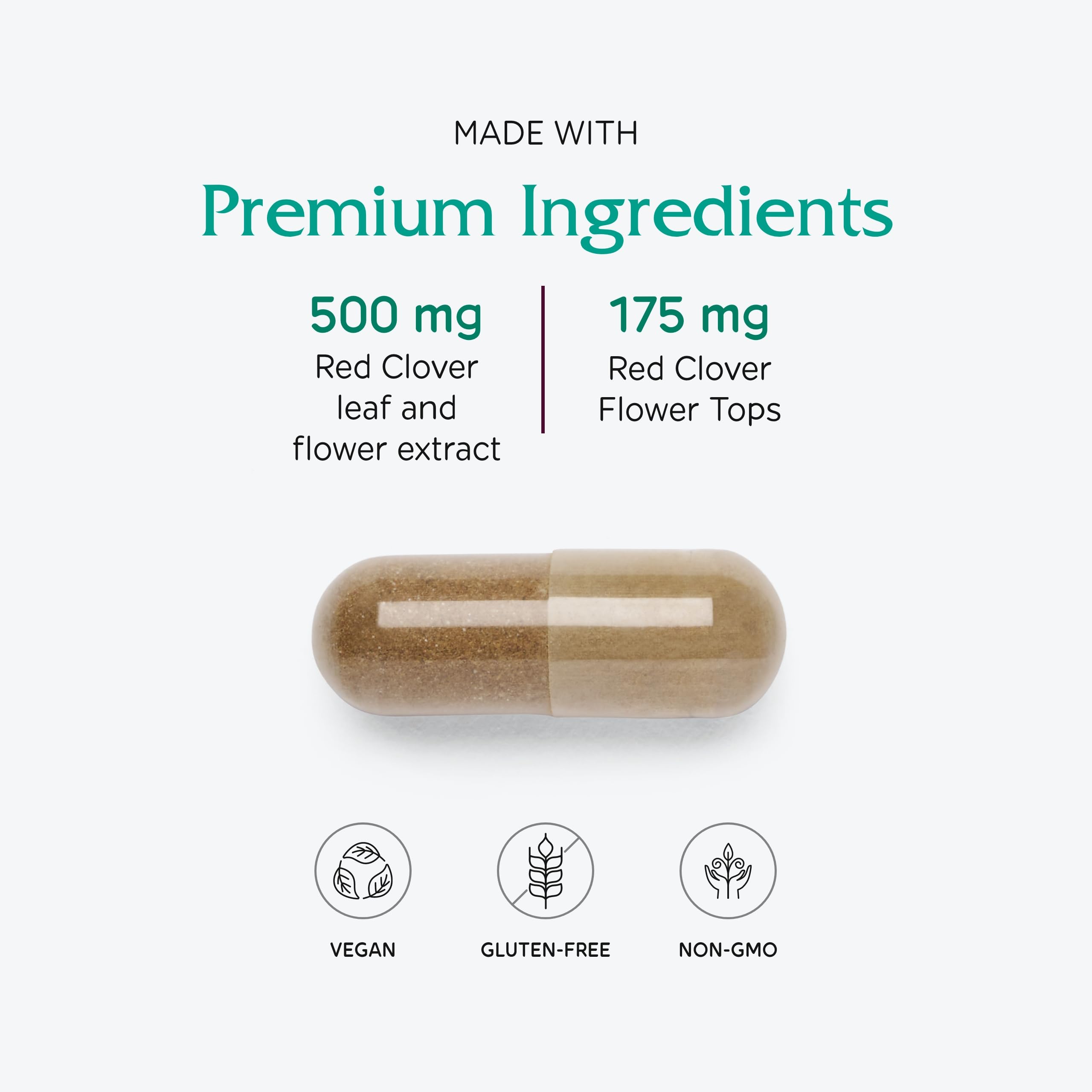 Vitanica bottle on wood background highlighting gluten-free, non-GMO supplement.