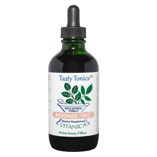 Vitanica Menopause Tonic bottle pour for daily comfort support