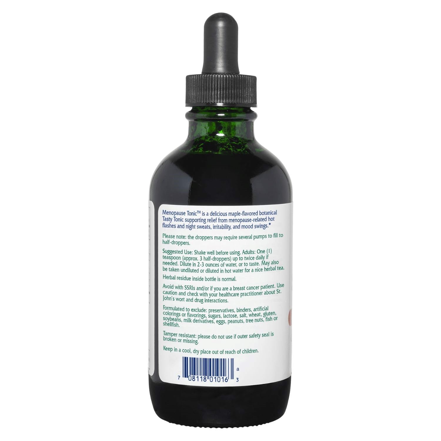Vitanica Menopause Tonic maple flavor closeup for easy daily dosing
