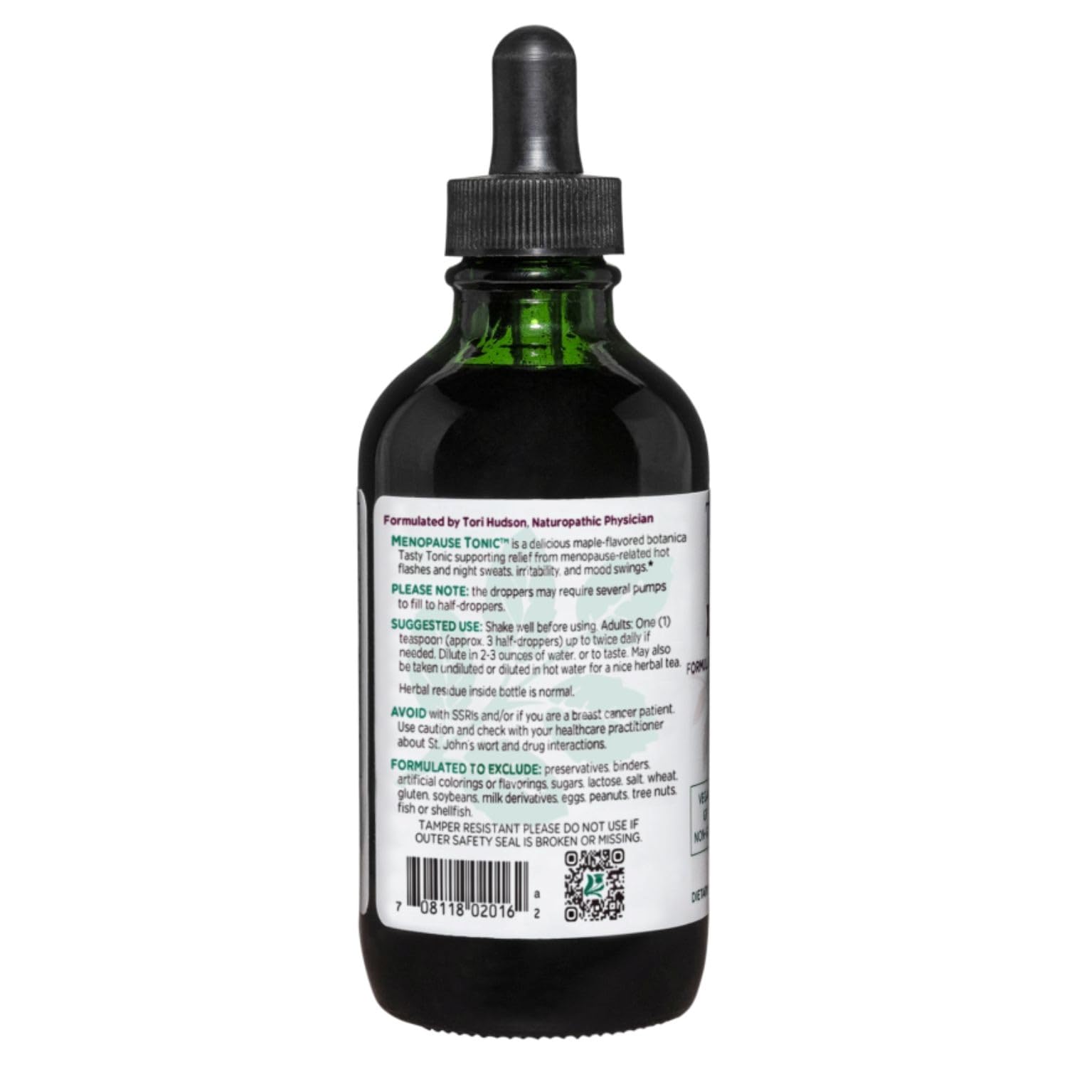 Pouring Vitanica Menopause Tonic for daily use and flavor enjoyment