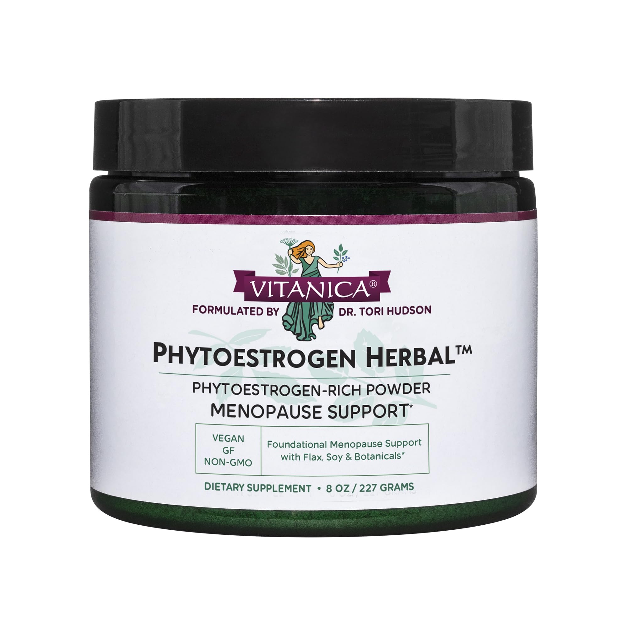 Vitanica PhytoEstrogen Herbal powder tub ready for daily menopause support