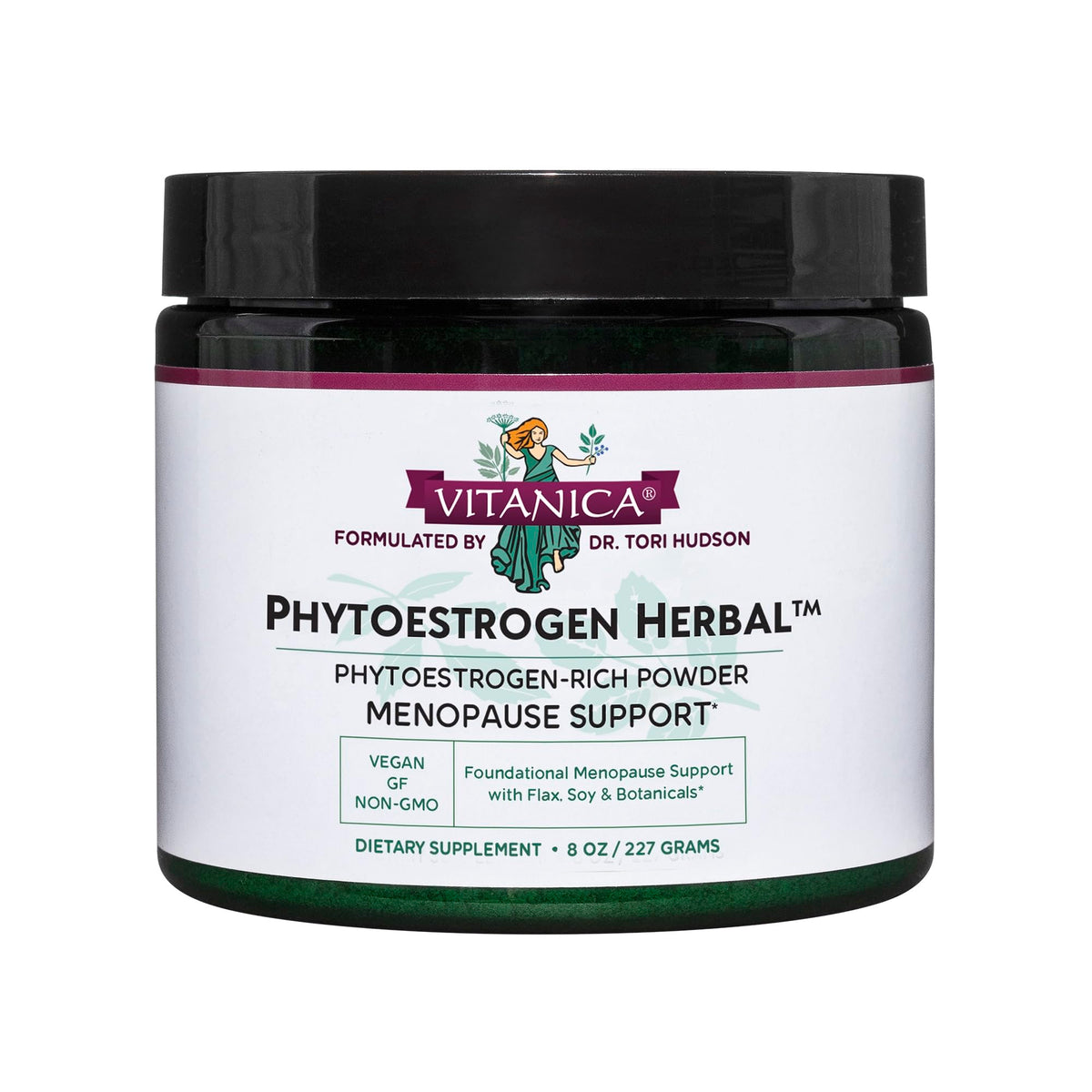 Vitanica PhytoEstrogen Herbal powder tub ready for daily menopause support