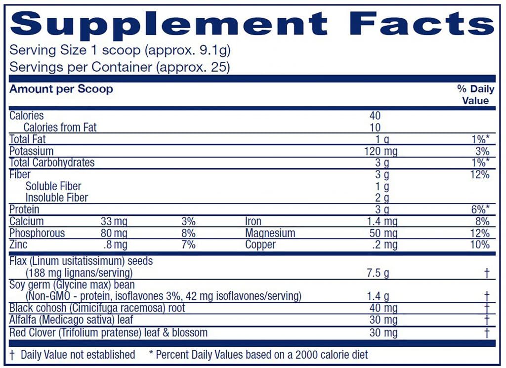 Vitanica PhytoEstrogen scoop demonstrating easy measuring for daily use