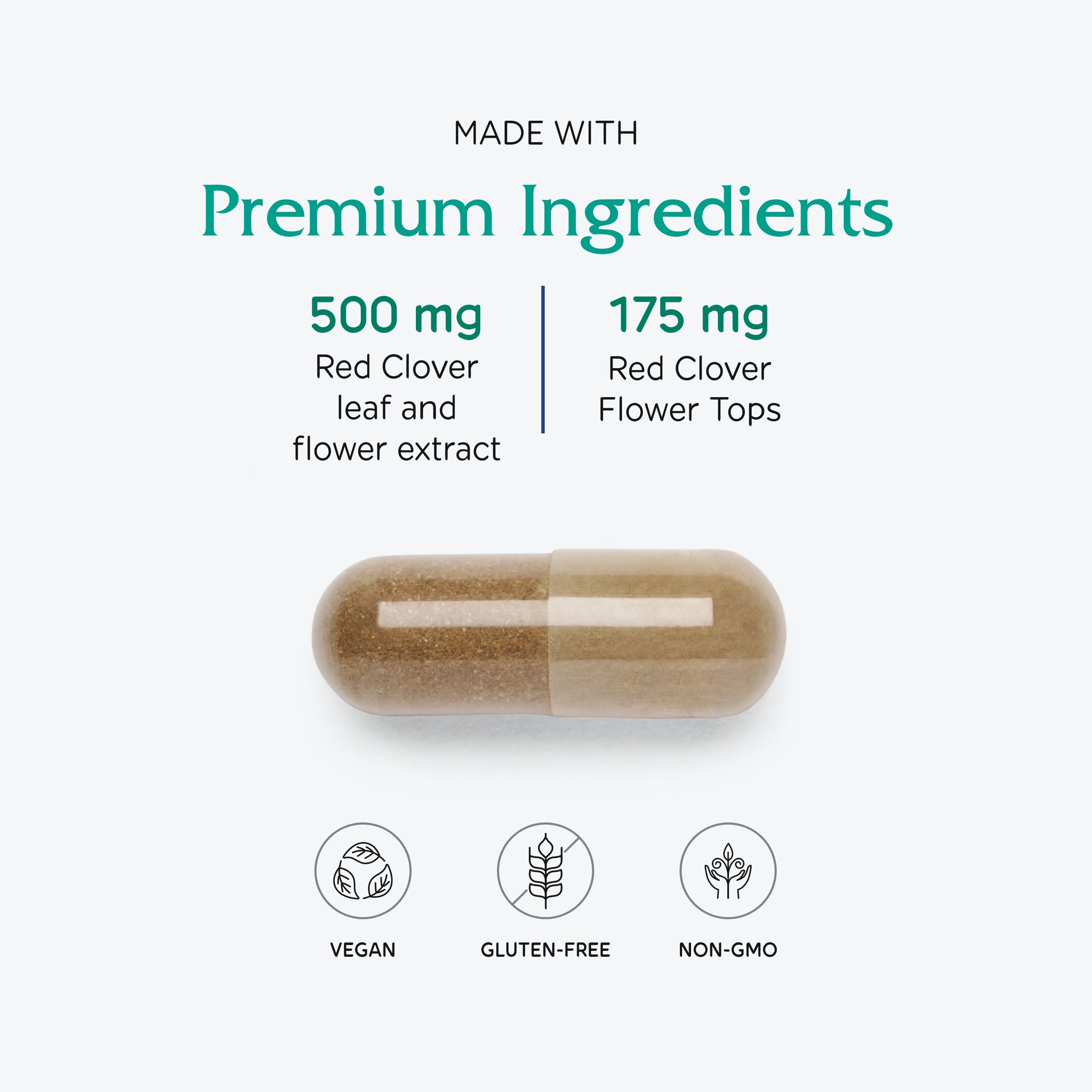 Bottle side label featuring GMP and USA-made quality for daily use.