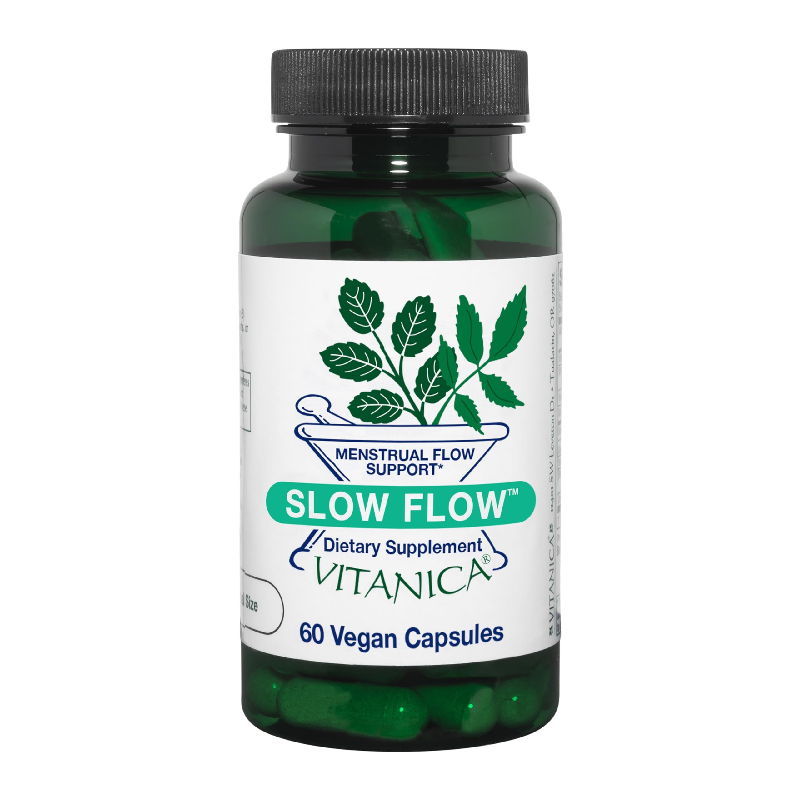 Vitanica Slow Flow bottle cap close-up indicating easy daily use