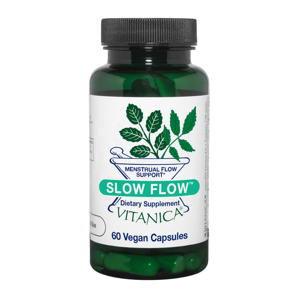 Vitanica Slow Flow bottle cap close-up indicating easy daily use