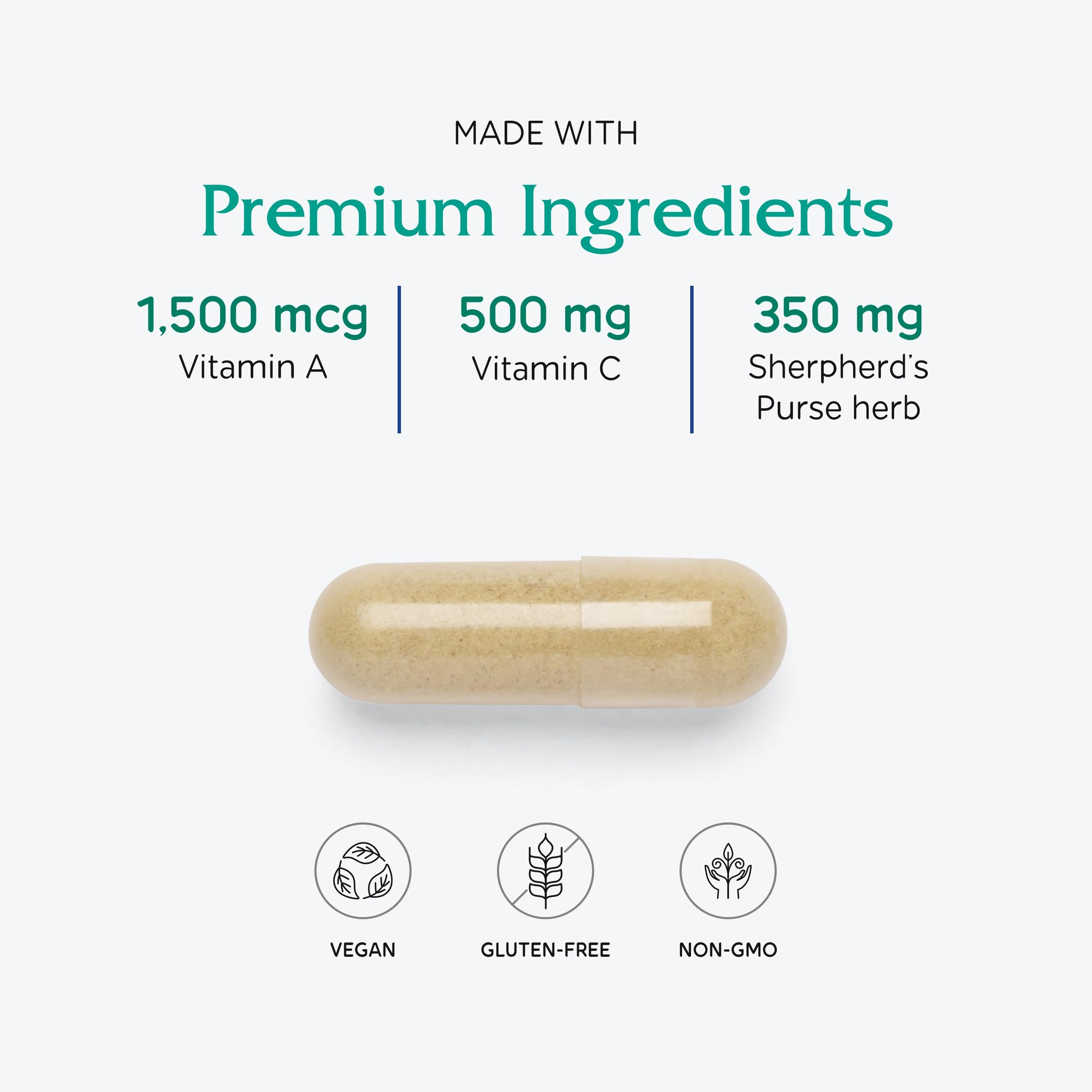 Vitanica Slow Flow ingredients panel herbs noted for balance