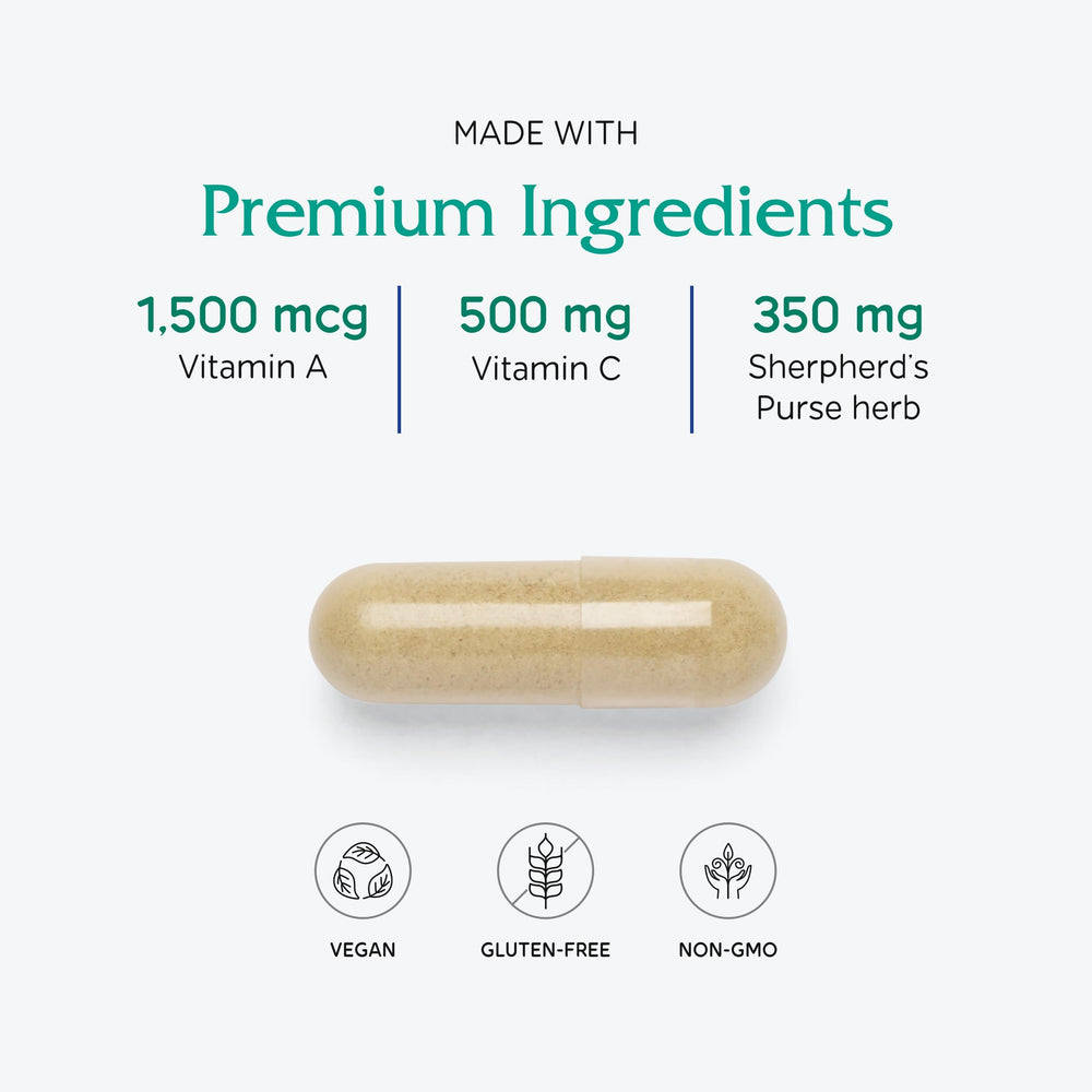Vitanica Slow Flow ingredients panel herbs noted for balance