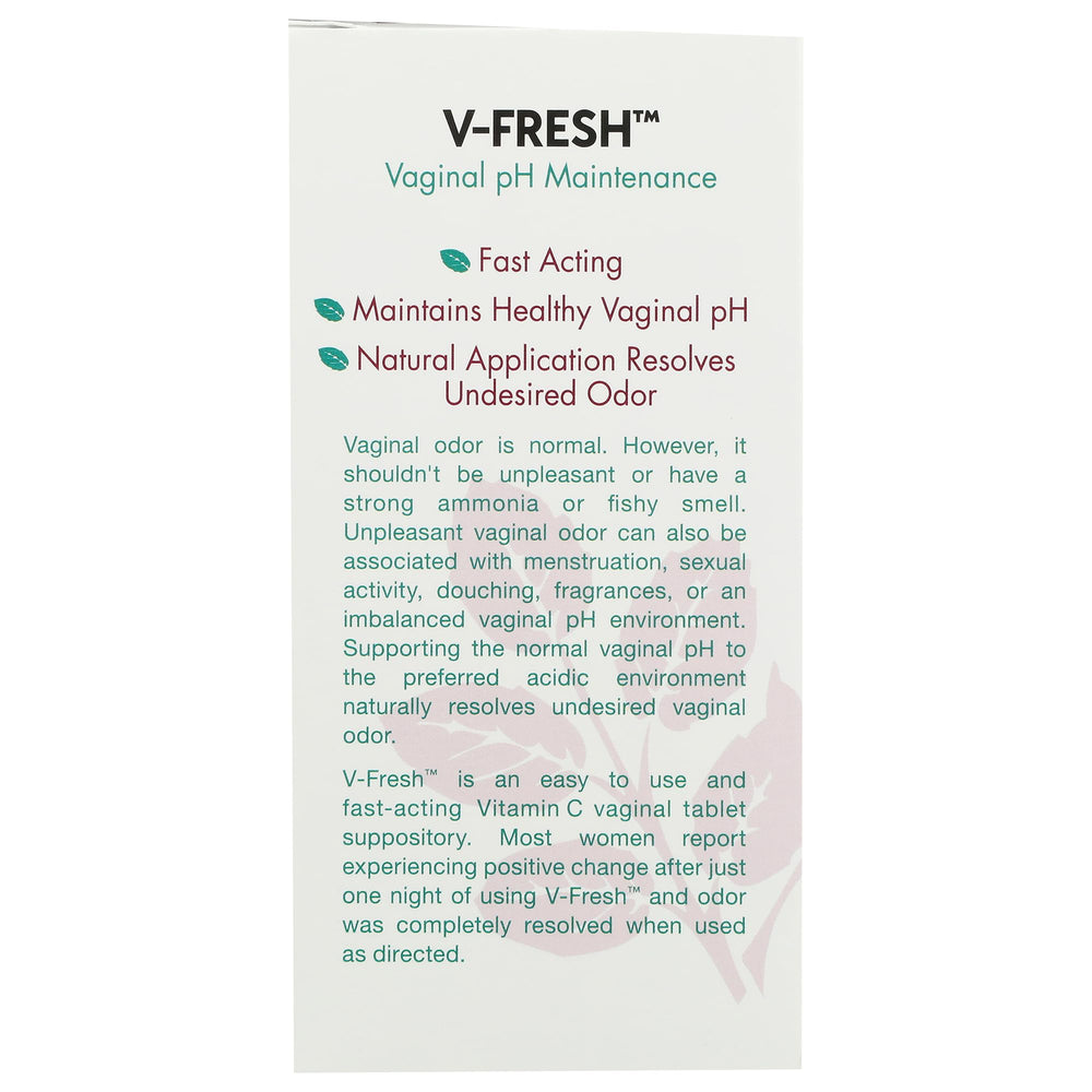 Hands apply Vitanica V-Fresh for nightly vaginal pH care