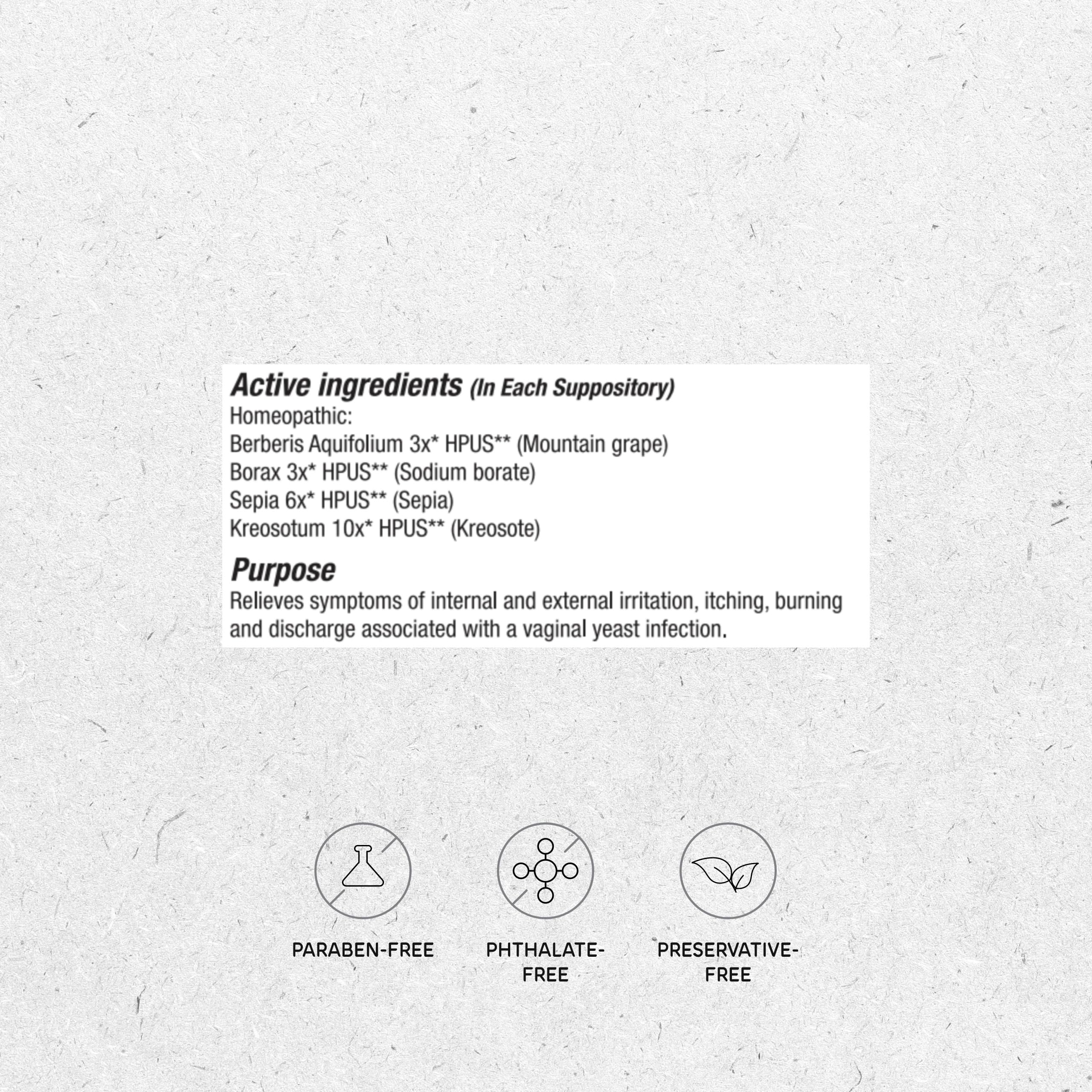 Packaging label shows ingredients and directions for informed use.
