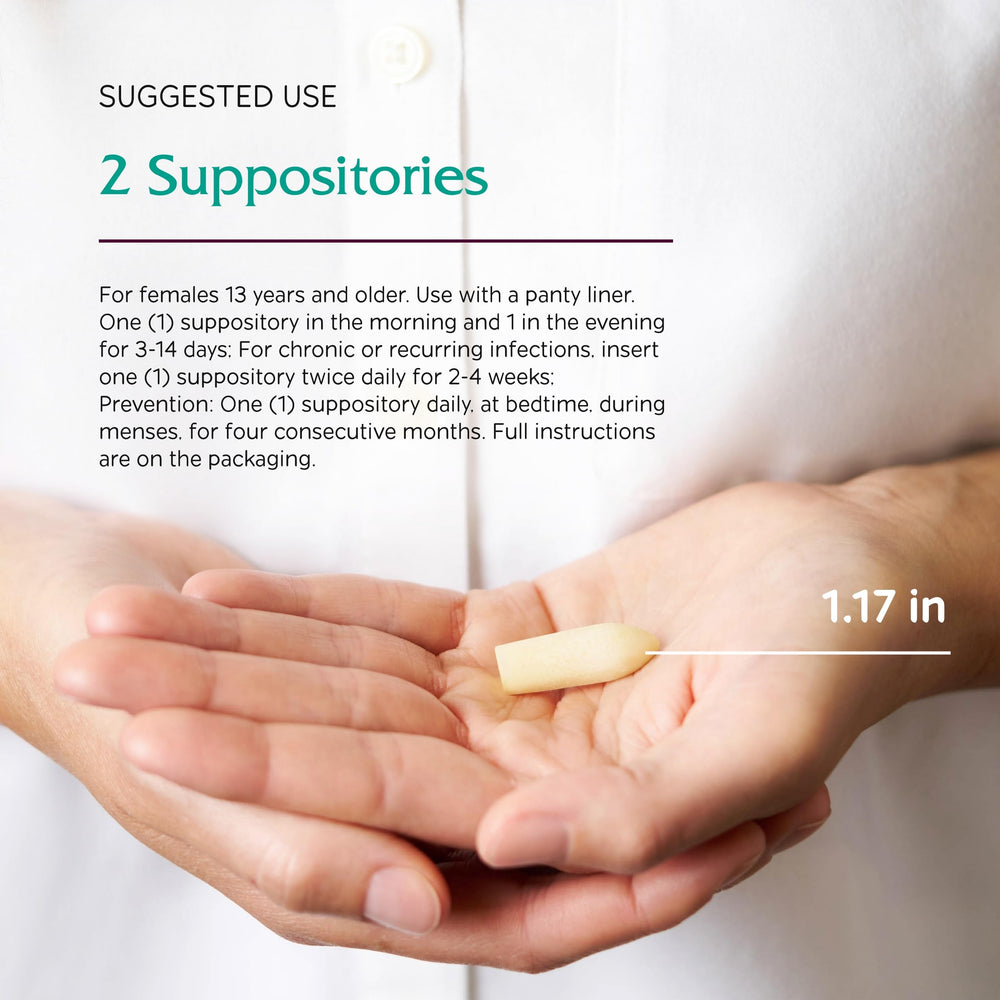 Vitanica Yeast Arrest ingredient label details probiotics for balance and comfort