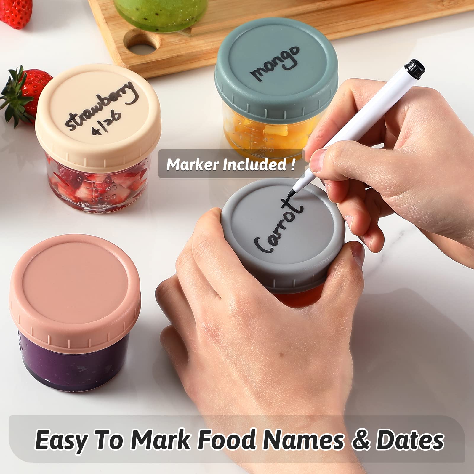 VITEVER dishwasher-safe jars simplify cleaning after meals.