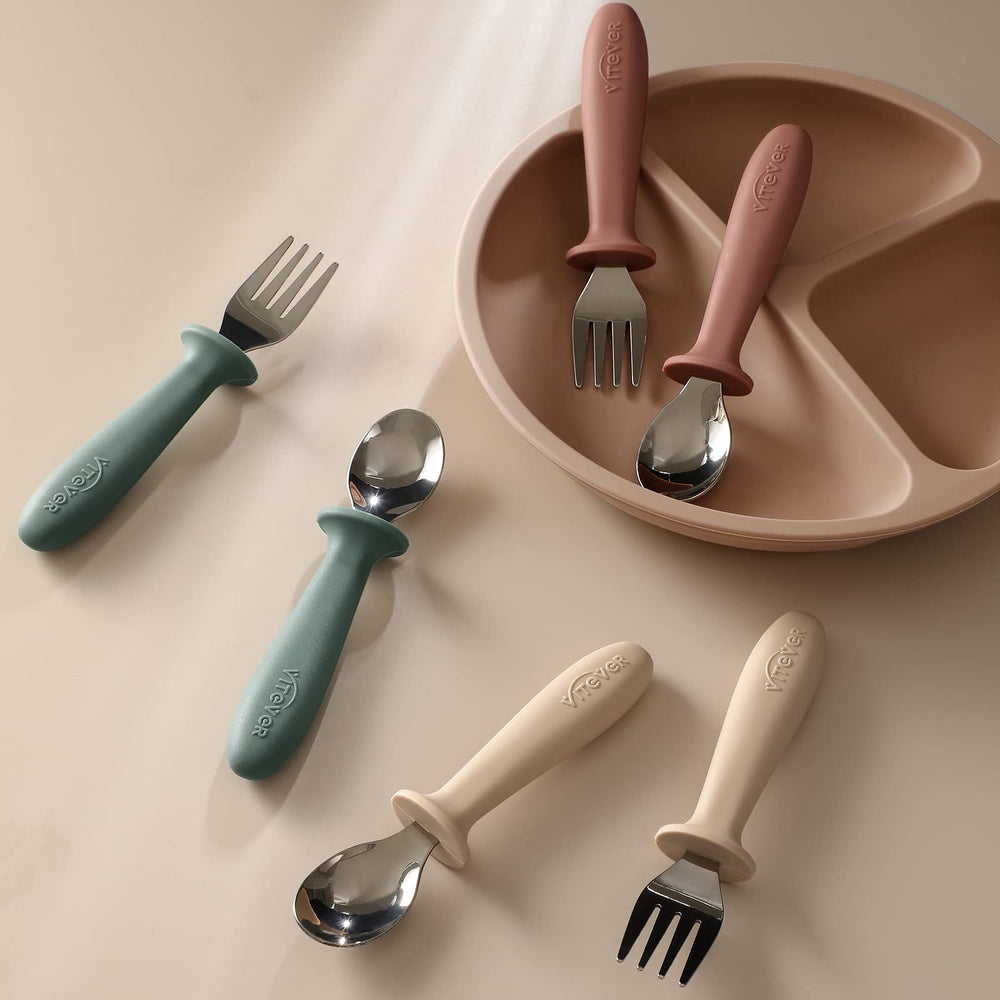 VITEVER silicone-handle closeup highlights the non-slip grip and shield design