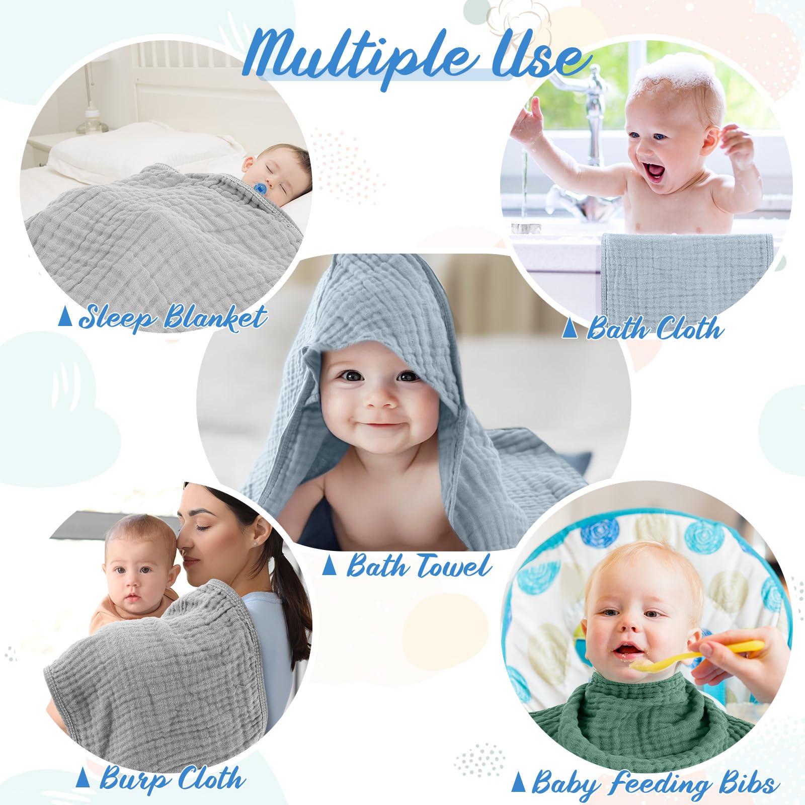 VitalCozy muslin towels with quick-dry design support busy evenings.