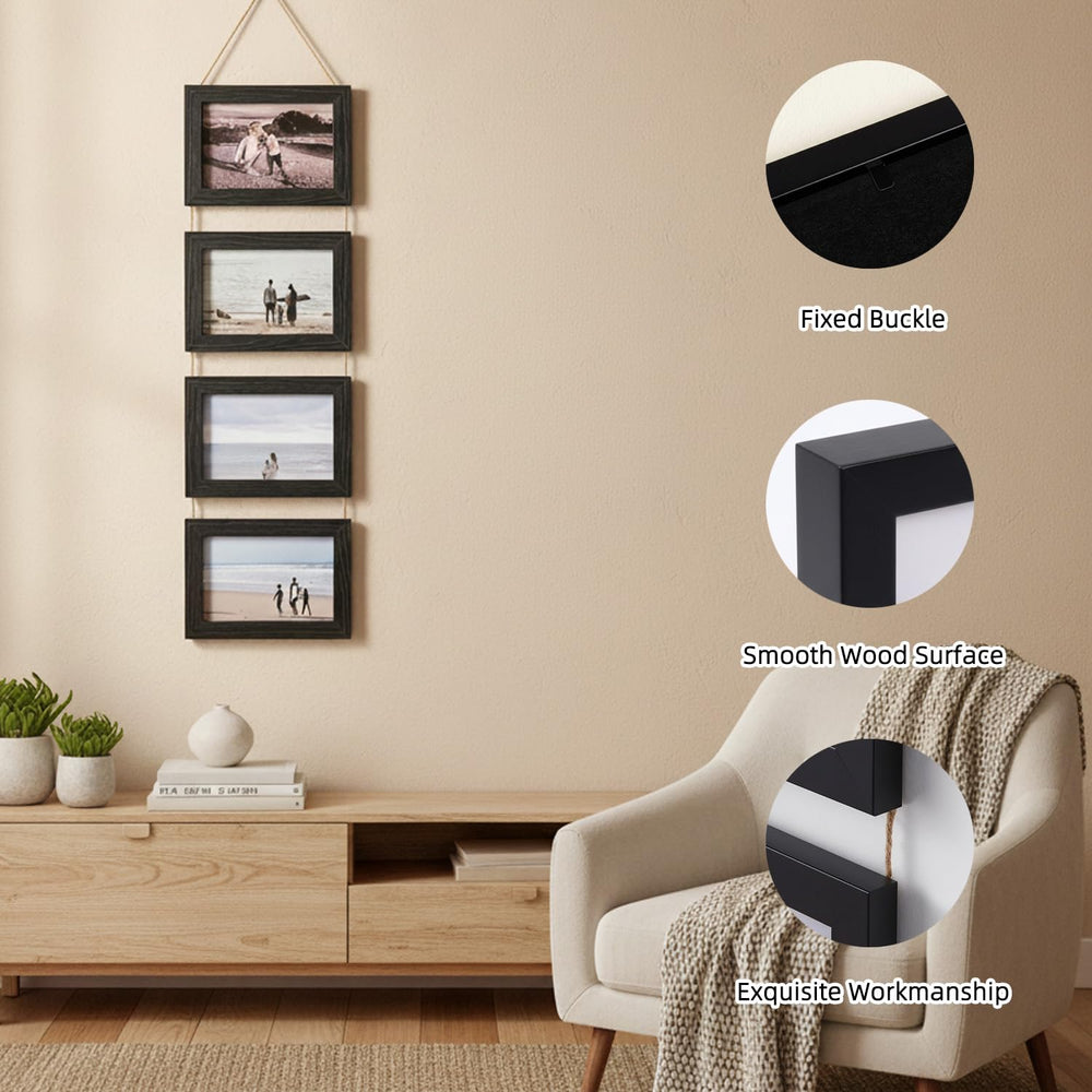 Vittqsuier 23-inch vertical frame displaying pregnancy and newborn photos elegantly.