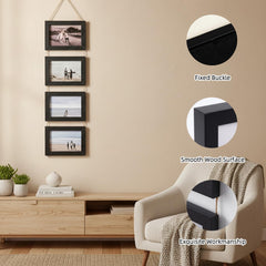 Vittqsuier 23-inch vertical frame displaying pregnancy and newborn photos elegantly.