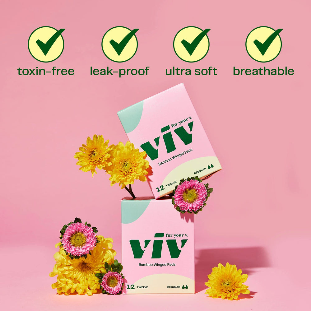 Viv for Your V bamboo pad silky feel improves comfort during workouts.