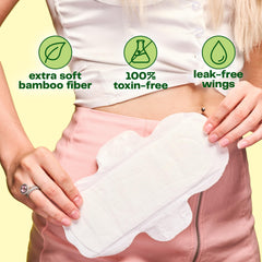 Viv for Your V bamboo pad unscented, soft natural comfort for sensitive skin.