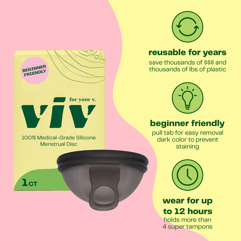 Viv for Your V disc black color resists staining