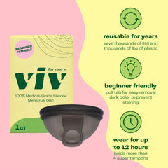 Viv for Your V disc black color resists staining