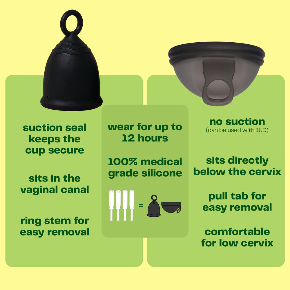 Black stain-resistant silicone stays discreet and odorless during wear.