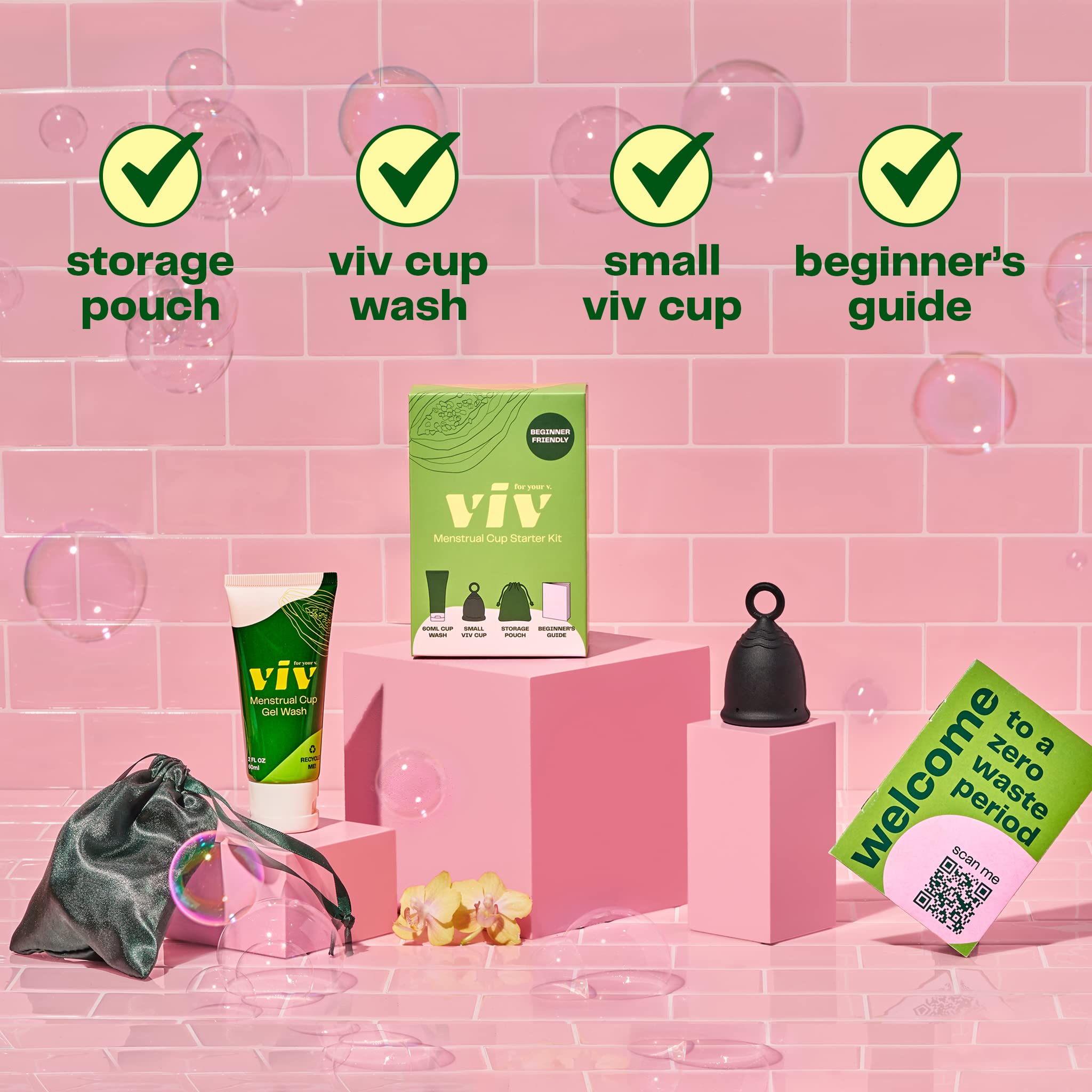 Viv For Your V small reusable cup ready for comfortable, sustainable period care