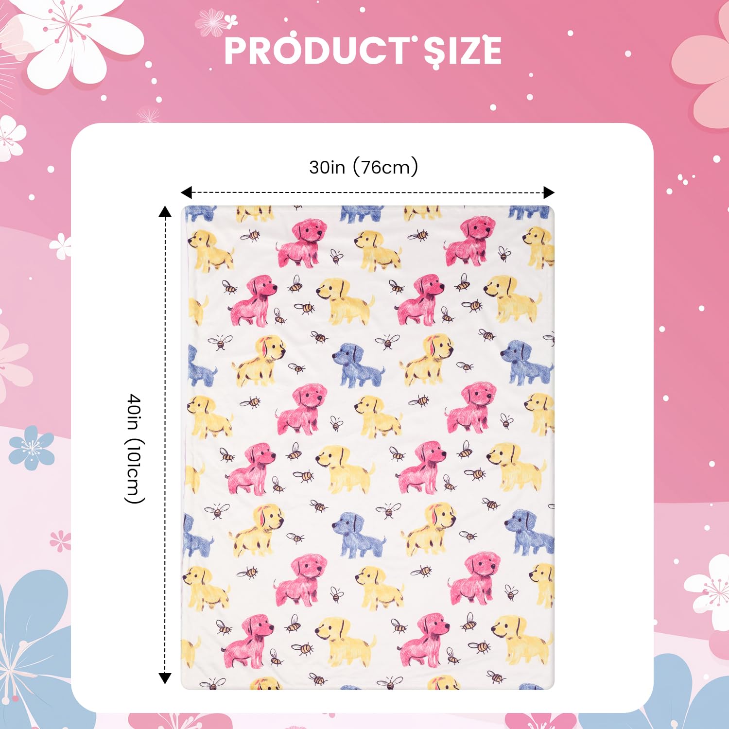 VivaCozy dotted back blanket shows reversible design for versatile use