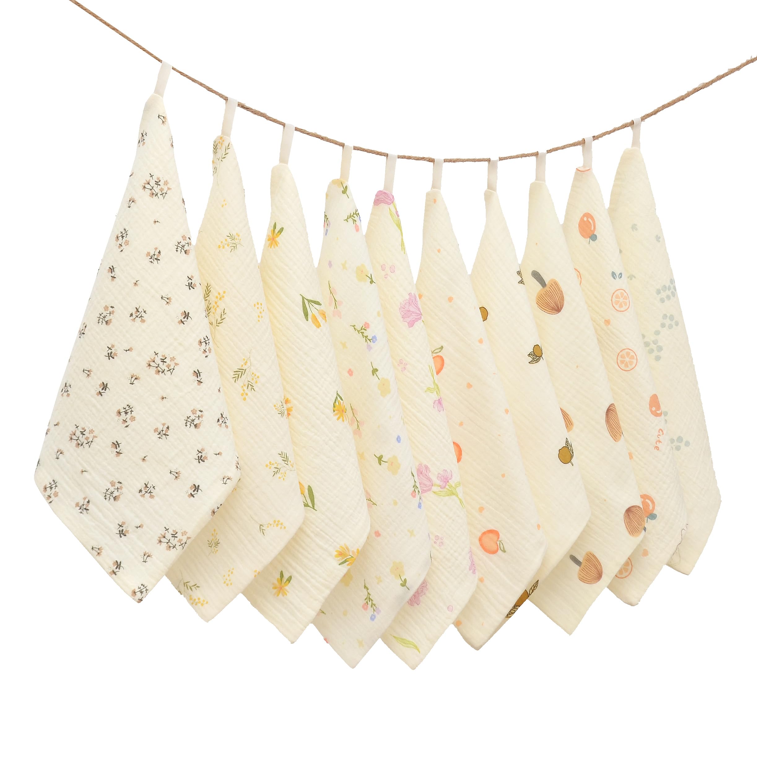 VIVANA soft-muslin-12x12 washcloths providing gentle care for newborn skin