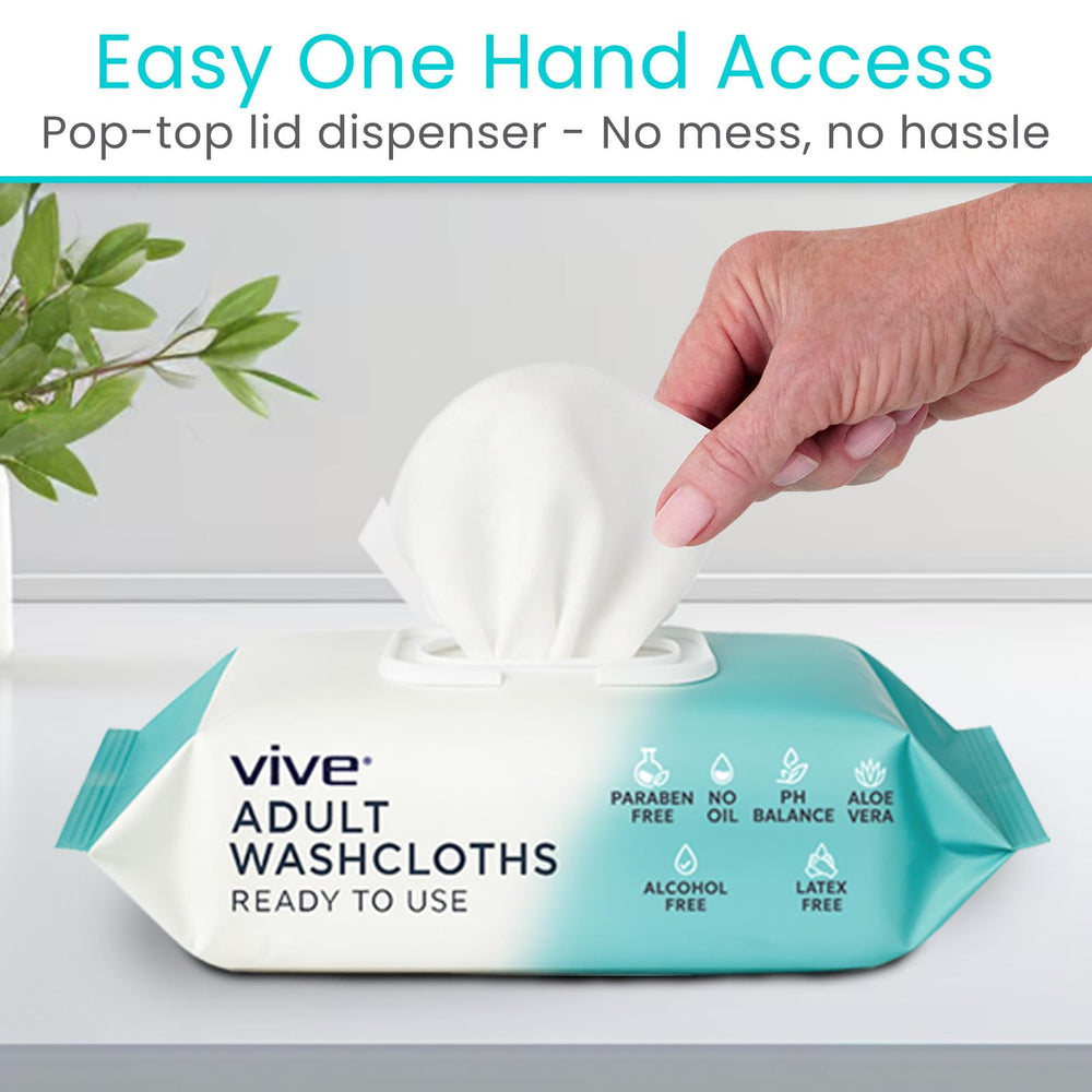 Vive elder care setup illustrating routine cleansing comfort.