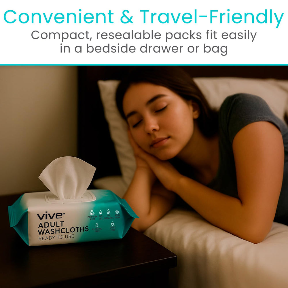 Vive travel-pack ready for on-the-go hygiene.